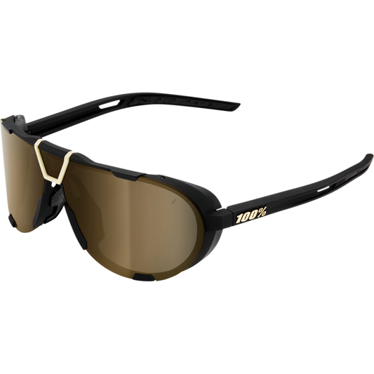 100% SUNGLASS WESTCRAFT BK/GD 61046-258-01