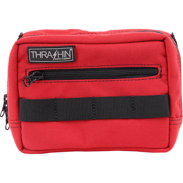THRASHIN SUPPLY CO. BAG HANDLEBAR TSC RED THB-0015