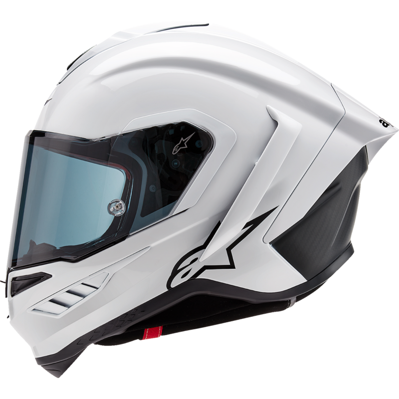 ALPINESTARS (ROAD) S-R10 SOLID HELMET WHT GLS/BLK MT XXL 8200124-2170-2X