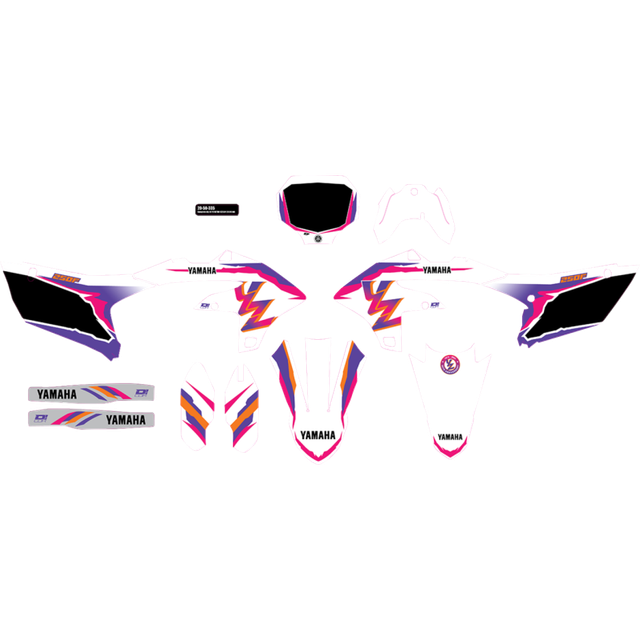 D'COR VISUALS CMPLT KIT 93 YZ RETRO - YZF 250 (24) BLK BG 20-50-335