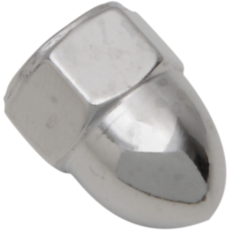 DRAG SPECIALTIES 1/4-20 CHRME ACORN NUTS(10) CY-CHROME MPB103