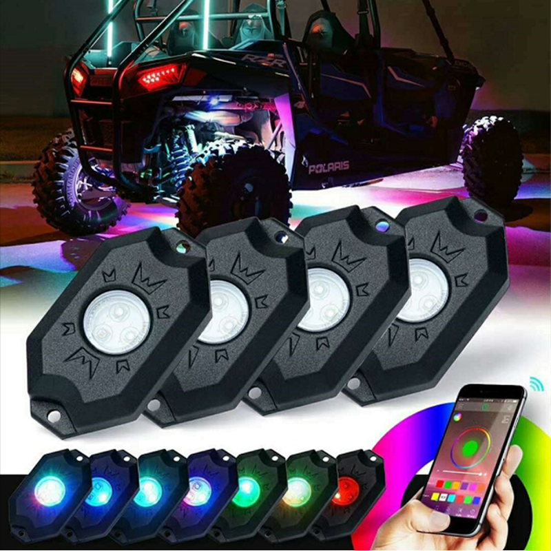 BRITE-LITES LED ROCK LIGHT KIT MULTI BL-RGBROCK4