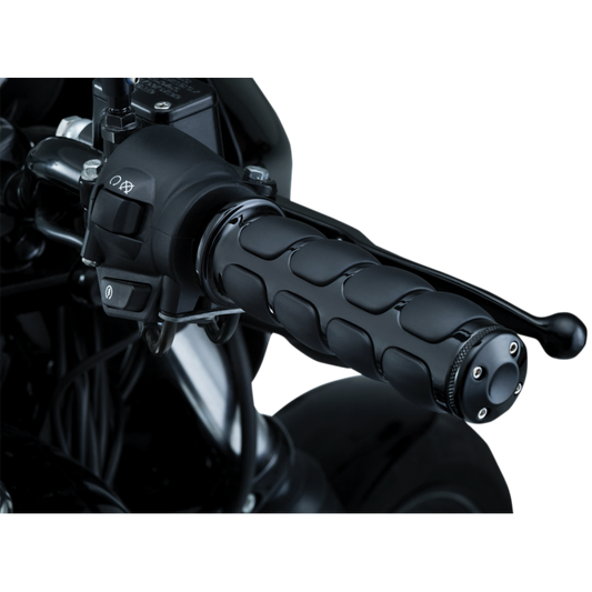 KURYAKYN BLACK ISO GRIPS FOR HONDA & TRIUMPH PN 6337 KUR6337