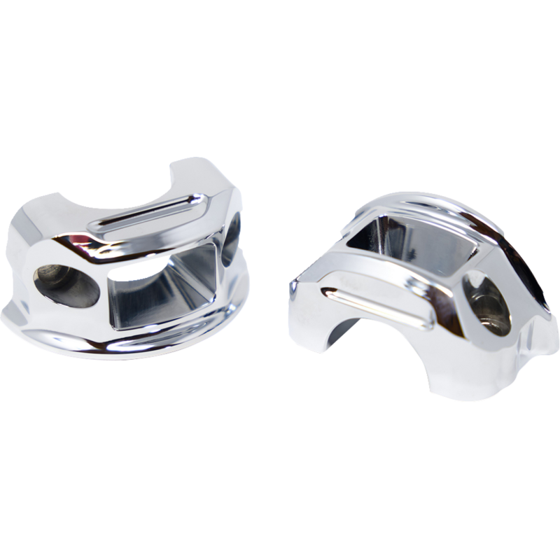 KODLIN BRAKE/CLUTCH PERCH CLAMP PAIR M8 SOFTAIL MODELS 2018- CHROME K56243