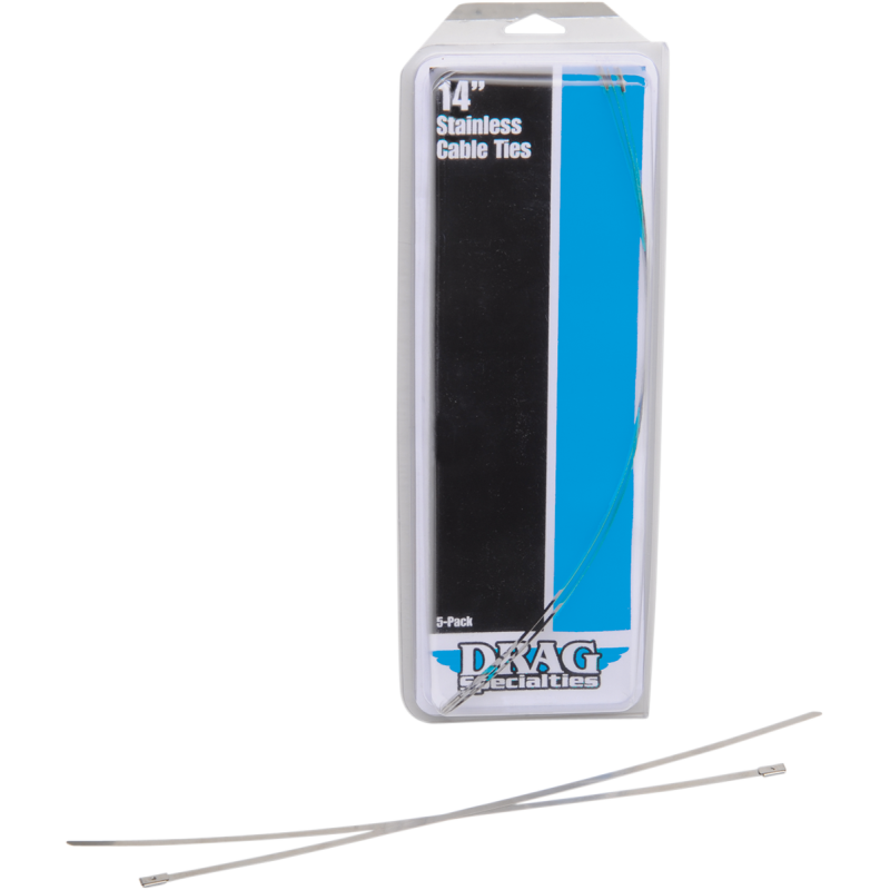 DRAG SPECIALTIES DRAG S/STEEL CBL TIES 14" (5PK) 304-0514D