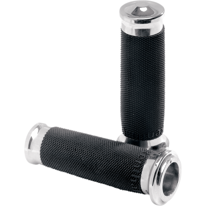 PERFORMANCE MACHINE 08-19 FLHT/FLHR CHR CONTOUR GRIPS (PR) 0063-2020-CH