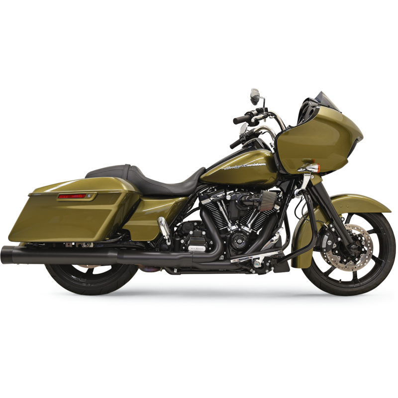 BASSANI XHAUST 17-UP FL MUFFLERS 4" STRGHT CAN  BLK/BLK TPS 1F72DNT5B