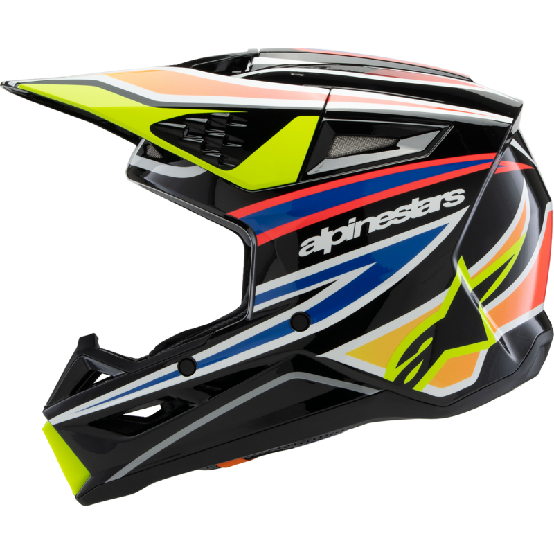 ALPINESTARS HELMETSM3 YTH WURX B/Y/BL/R L ECE06 8302125-1574-YL