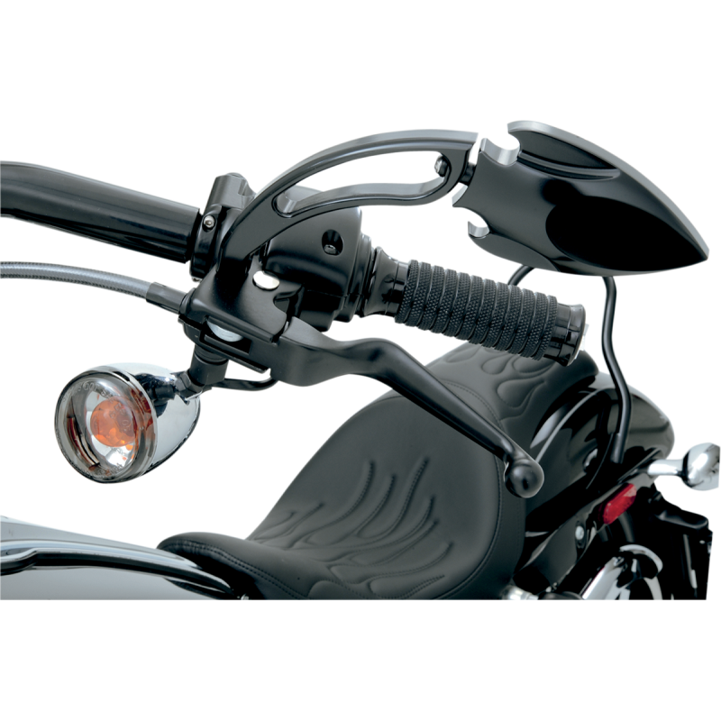 DRAG SPECIALTIES 96-17 B/T BLACK LEVER SET 0610-0128