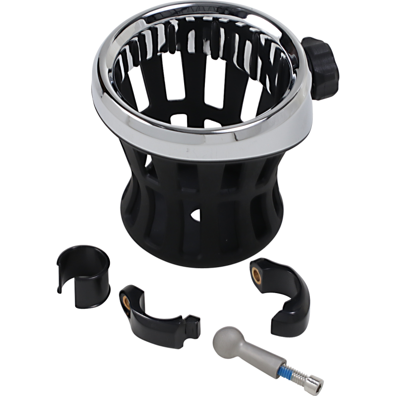 CIRO LLC DRINK HOLDER BLK W/ 7/18" & 1" MOUNT 50413