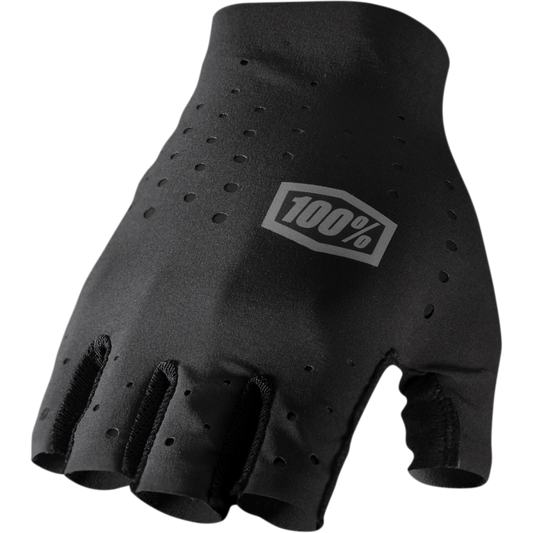 100% SLING BIKE SHORT FINGER GLOVES BLACK SM 10021-00000