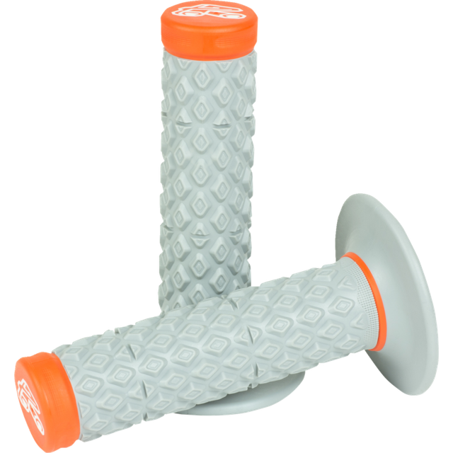 RENTHAL RENTHAL MX DUAL SOFT/FIRM COMFORT GRIPS ORANGE G208