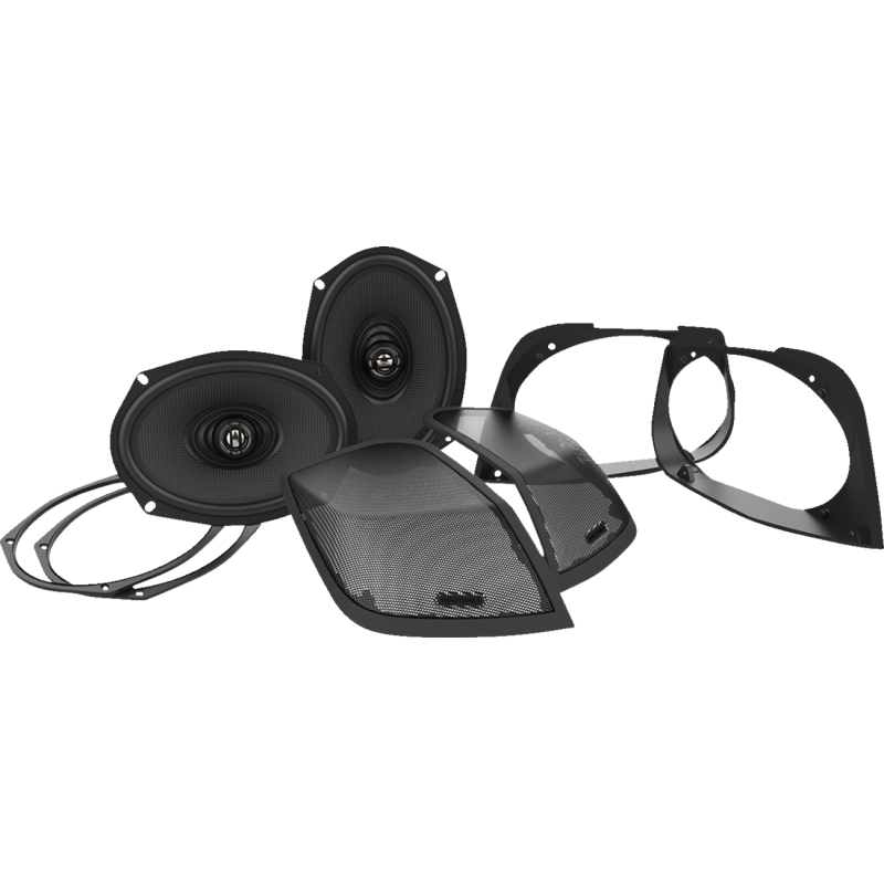 HOGTUNES CUT IN LID ADAPTORS WITH XL 6X9" SPEAKERS FOR 14-23 MODELS RETRO 692 LID-RM