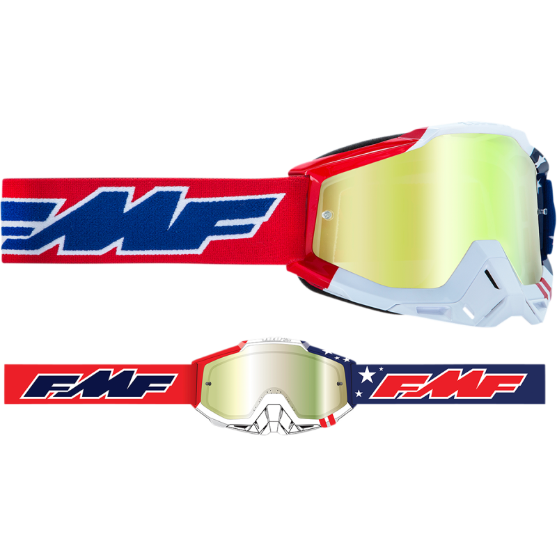 FMF FMF POWERBOMB GOGGLE US OF A - TRUE GOLD LENS F-50037-00006