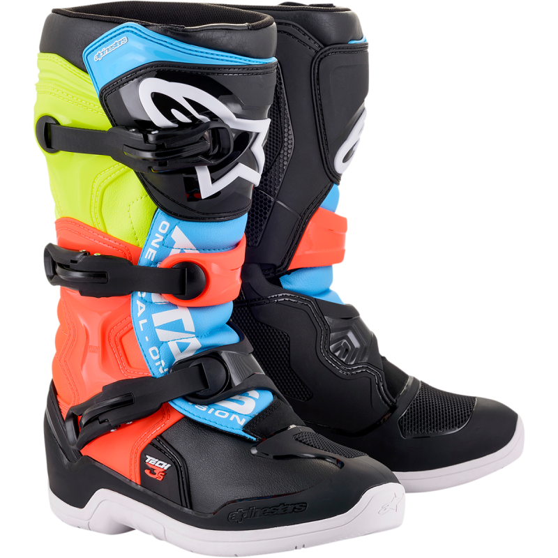 ALPINESTARS BOOT T3S YTH BK/YL/RD 8 2014018-1538-8