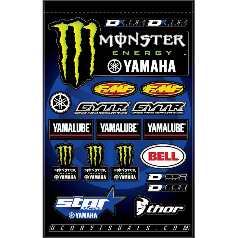D'COR VISUALS DECAL SHEET STAR YAM MON 40-50-117