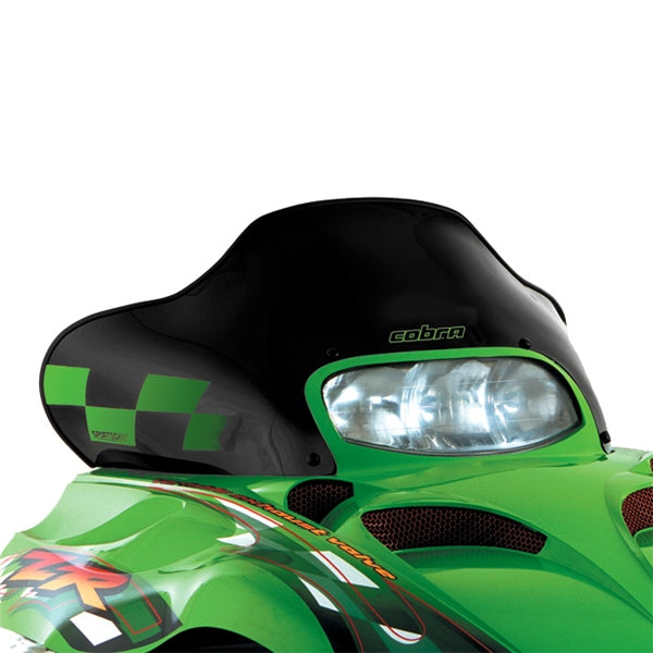 POWERMADD WINDSHIELD LOW 13.75" BK W/GR CHECK A/C 12320