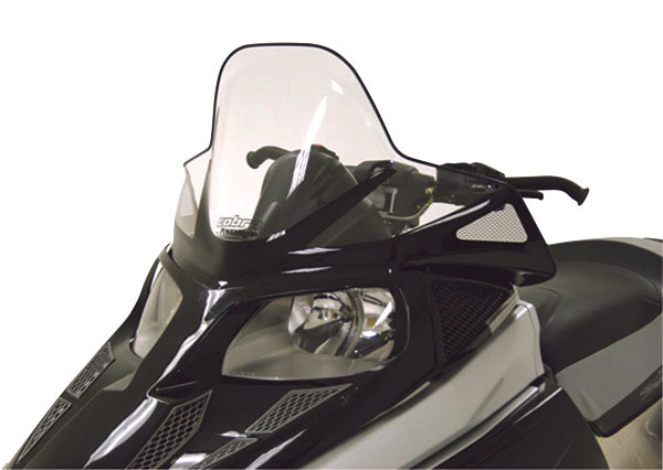 POWERMADD WINDSHIELD TALL 16.5" CLR W/BK A/C 12930