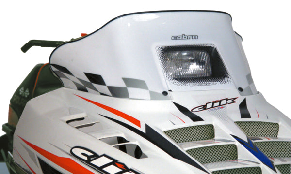 POWERMADD WINDSHIELD LOW 11.5" WH W/BK CHECK POL 11123