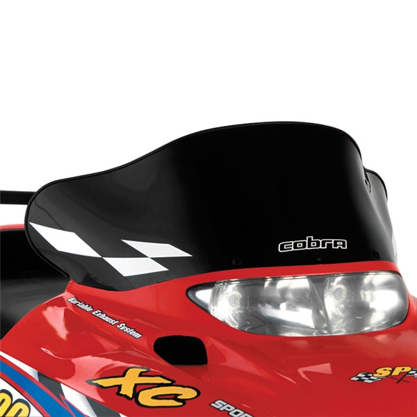 POWERMADD WINDSHIELD LOW 11.5" BK W/WH CHECK POL 11520