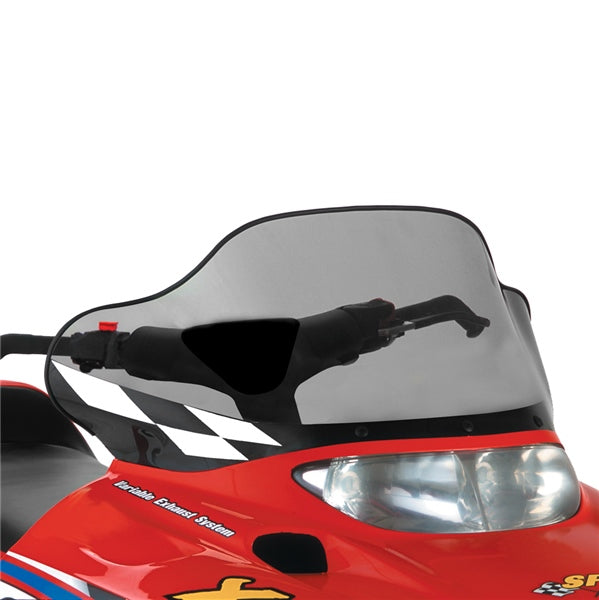 POWERMADD WINDSHIELD MID 13.25" TINT W/BK CHECK 11533