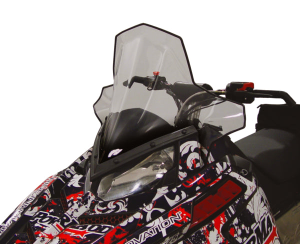 POWERMADD WINDSHIELD MID 19" CLR W/BK FADE POL 11830