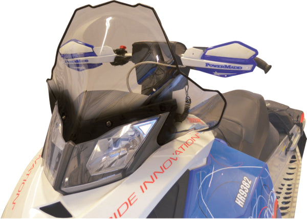 POWERMADD WINDSHIELD TALL 17.5" CLR W/BK FADE 13432