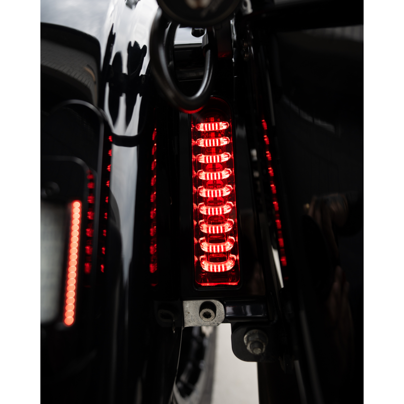 CUSTOM DYNAMICS 14-19 FLHT PROBEAM FILLERZ S/B LED LIGHT SMK/GL/BLK PR PB-FILL-S-B