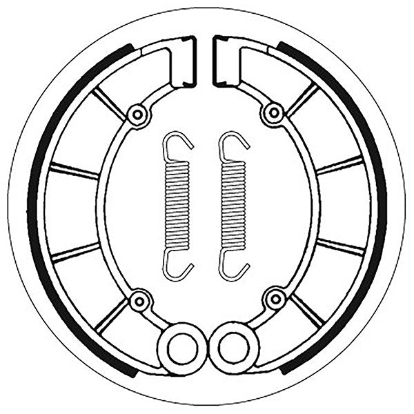 SBS BRAKE SHOES WITH SPRINGS HONDA 5192027100