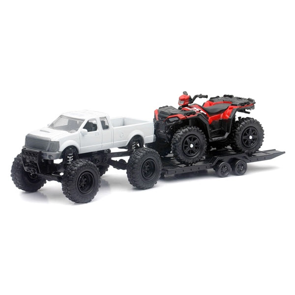 NEW RAY TOYS SCALE MODEL PICKUP W/POL SPORTSM XP1000 50086A