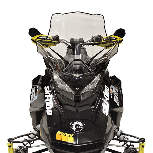 POWERMADD WINDSHIELD MID 20" CLR W/BK FADE SKIDOO 13630