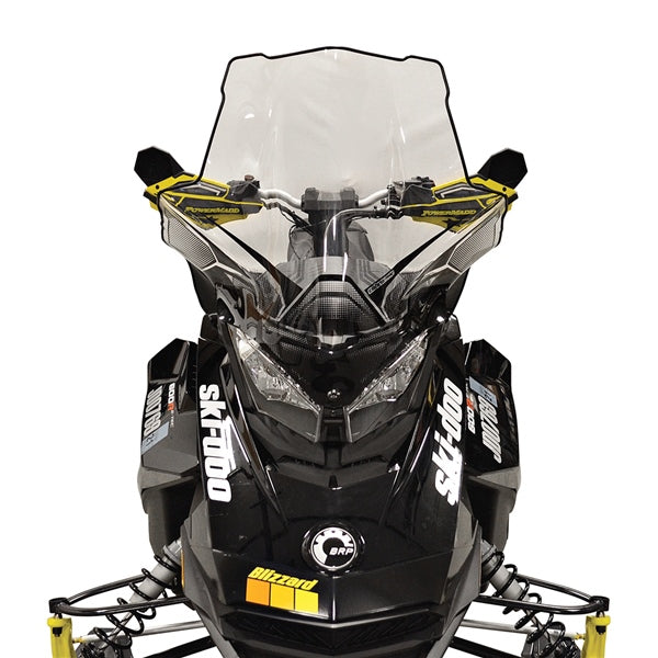 POWERMADD WINDSHIELD TALL 22" CLR W/BK FADE SKIDOO 13640