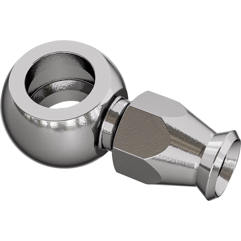 GOODRIDGE BANJO - STRAIGHT - SHORT - 3/8" OR M10 LONG BOLT P5091-03C