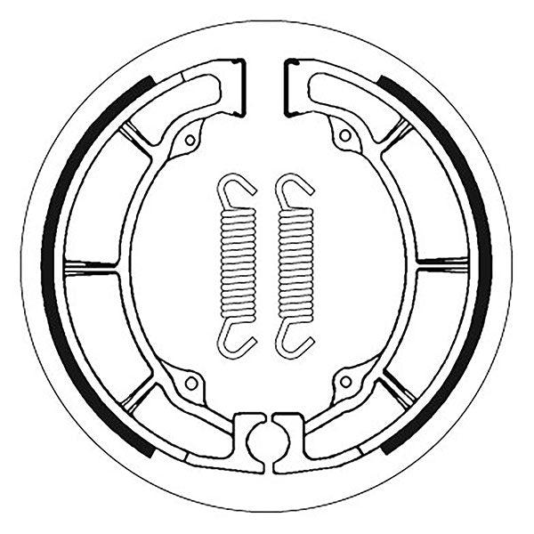 SBS BRAKE SHOES WITH SPRINGS KAWASAKI 5192038100