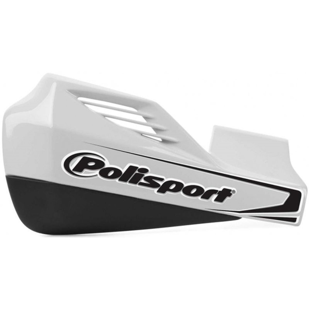 POLISPORT MX ROCKS PLASTIC HANDGUARD WHITE 8306400021