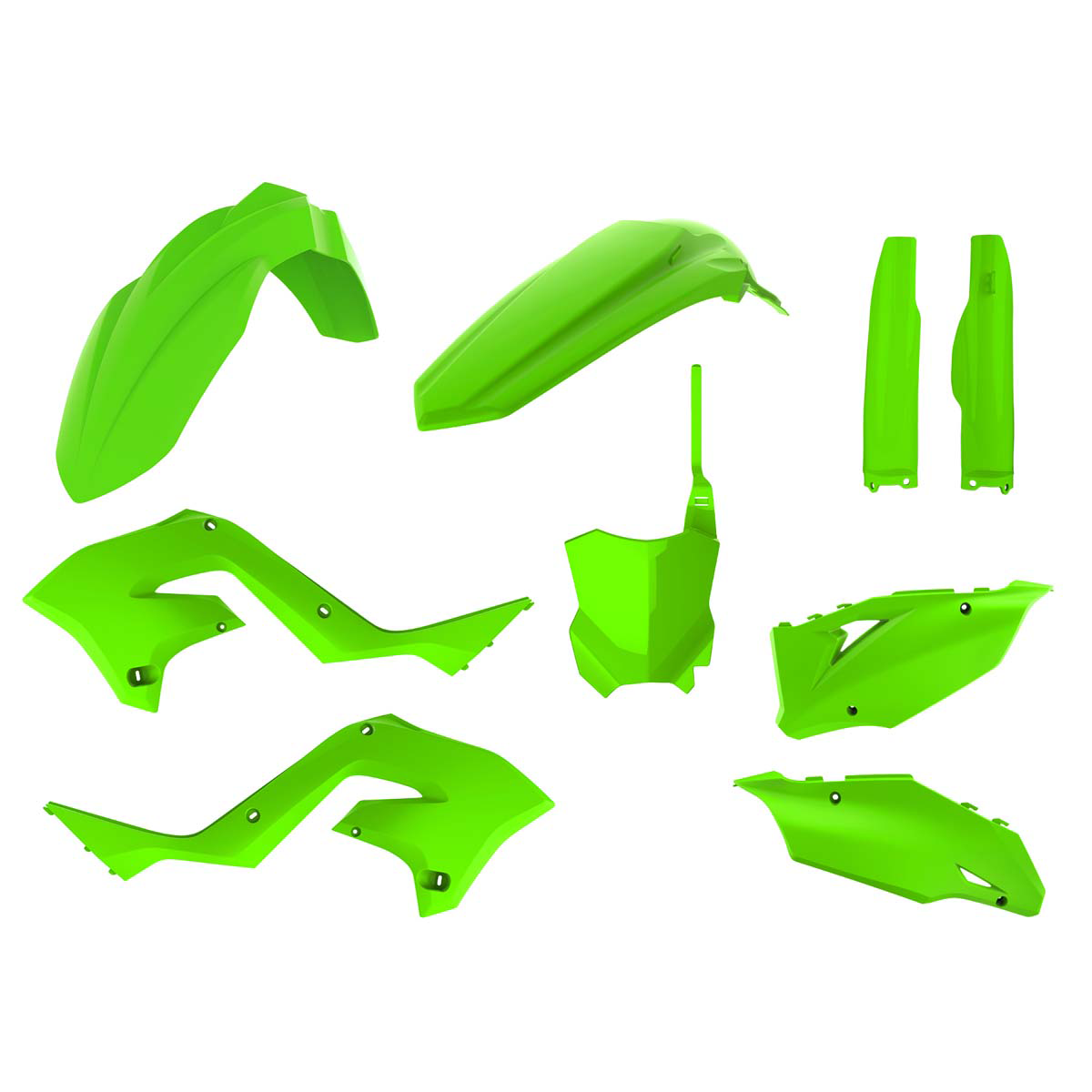 POLISPORT RESTYLING KIT KX125/250 (03-08) LIME GRN 90936