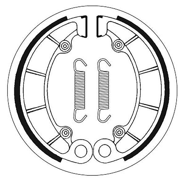 SBS BRAKE SHOES WITH SPRINGS HONDA 5192046100