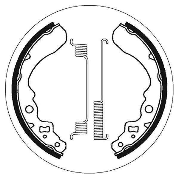 SBS BRAKE SHOES WITH SPRINGS KAWASAKI/SUZKI 5192053100