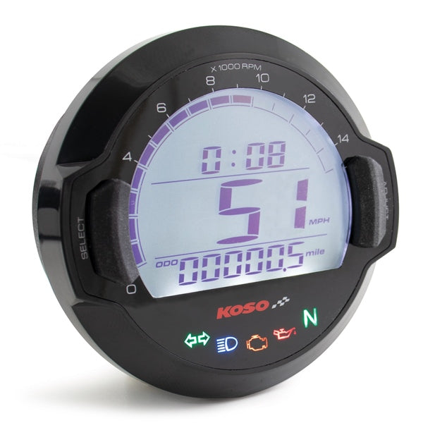 KOSO GAUGE GP MULTI FUNCTION DL-03SR BK KOSO BB642W20