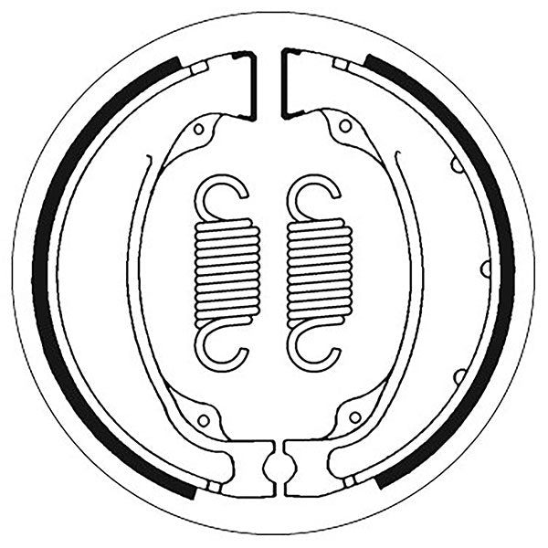SBS BRAKE SHOES WITH SPRINGS HONDA 5192055100