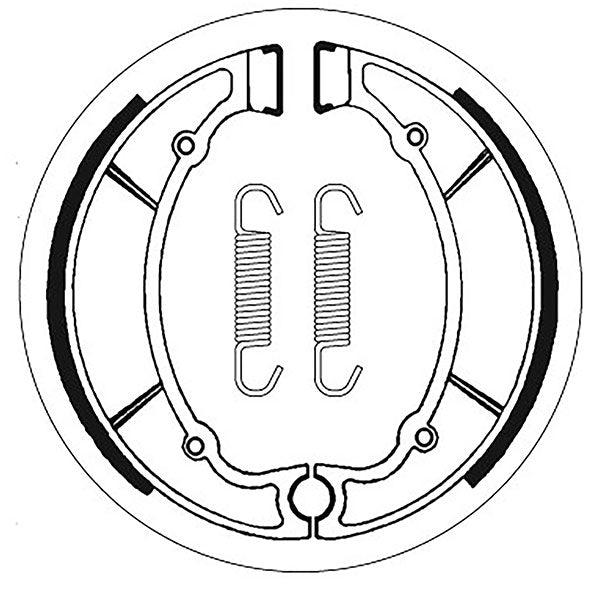 SBS BRAKE SHOES WITH SPRINGS YAMAHA 5192064100