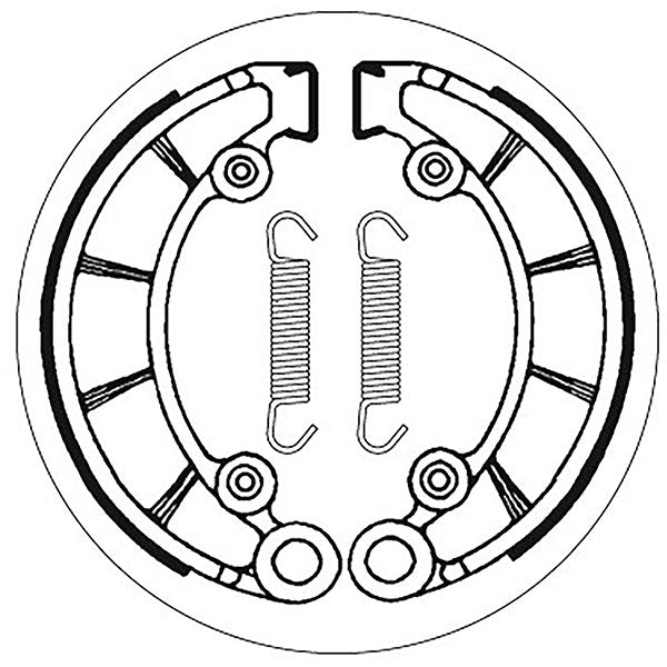 SBS BRAKE SHOES WITH SPRINGS HONDA 5192072100