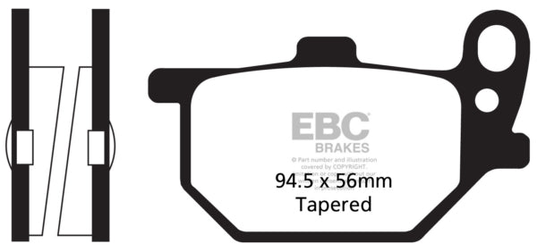 EBC FA61V EBC BRAKE PAD FT FA61V