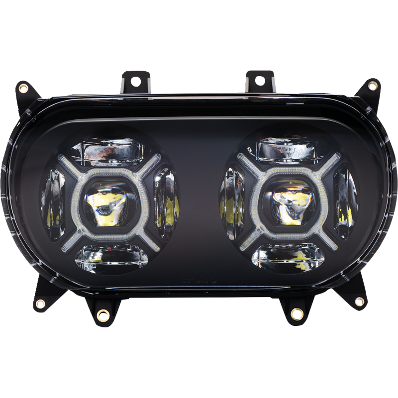 CUSTOM DYNAMICS HEADLIGHTS DBLX LED BLK CD-RG-H-B