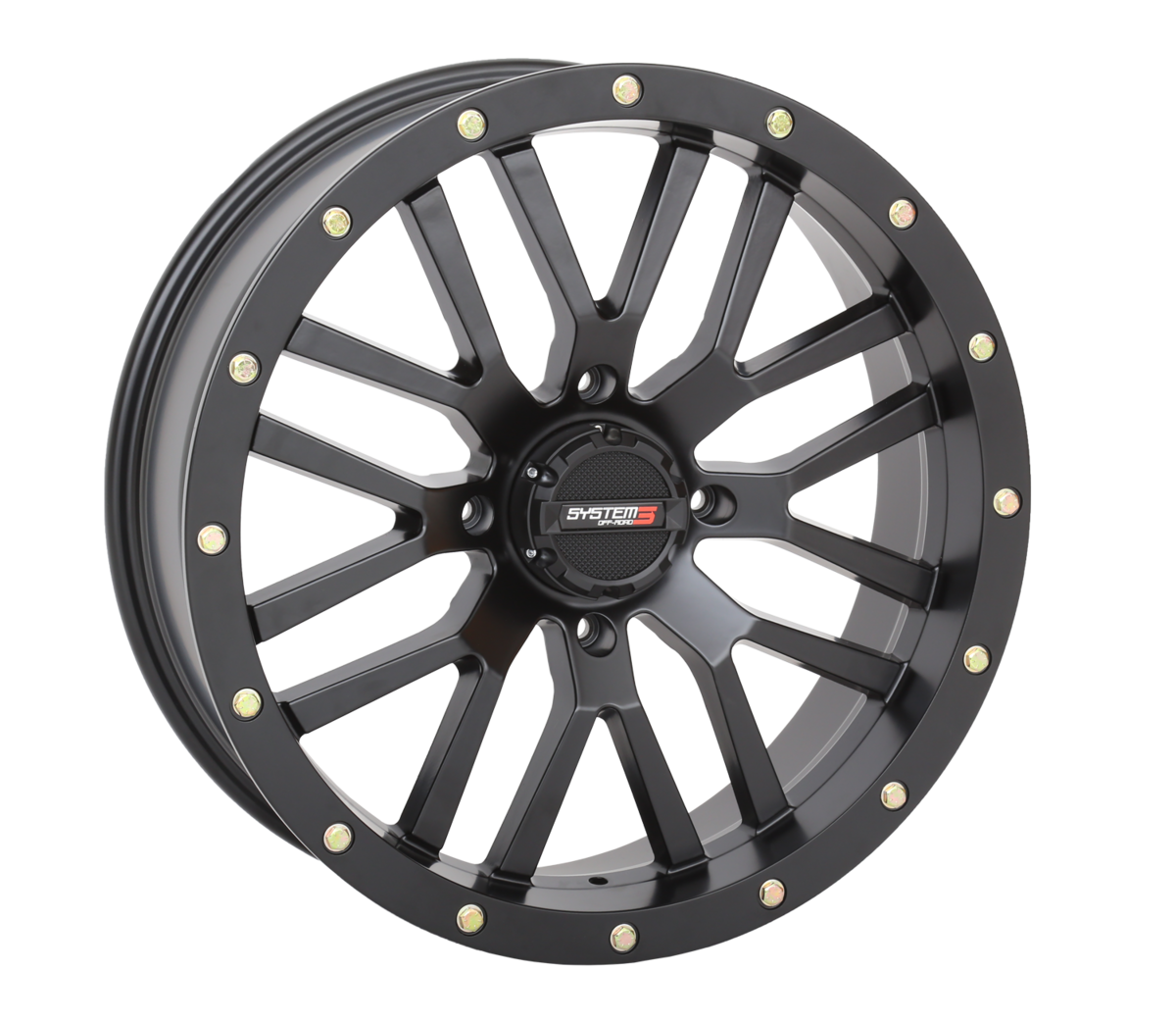 SYSTEM 3 15X7 4/137 5+2 (+40MM) ST3 MATTE BLACK 15S3-1137