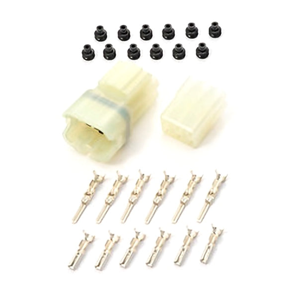 SHINDY COUPLER WATER RESIS 6 PIN SET SHINDY 16-626