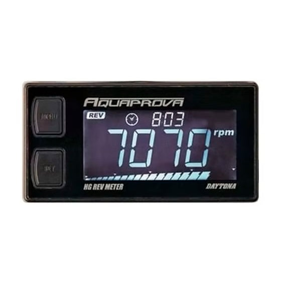 SHINDY TACHOMETER AQUAPROVA W/LIGHT SHINDY 17-846