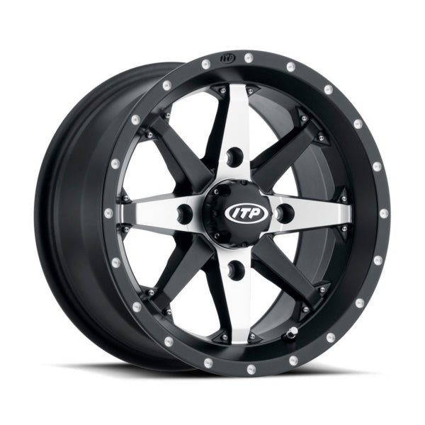 ITP 14X7 4/156 5+2 CYCLONE BK MAT WHEEL ITP 1422306727B