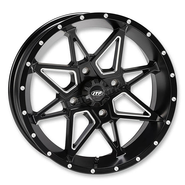 ITP 14X7 4/4 2+5 TORNADO BK MAT WHEEL ITP 1421953727B