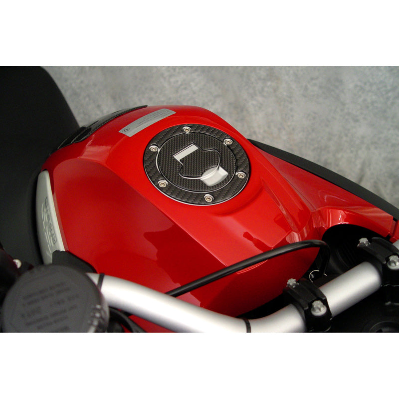 NATIONAL CYCLE CARBON FIBER FUEL CAP TRIM WITH BOLT PATTERN Z8890